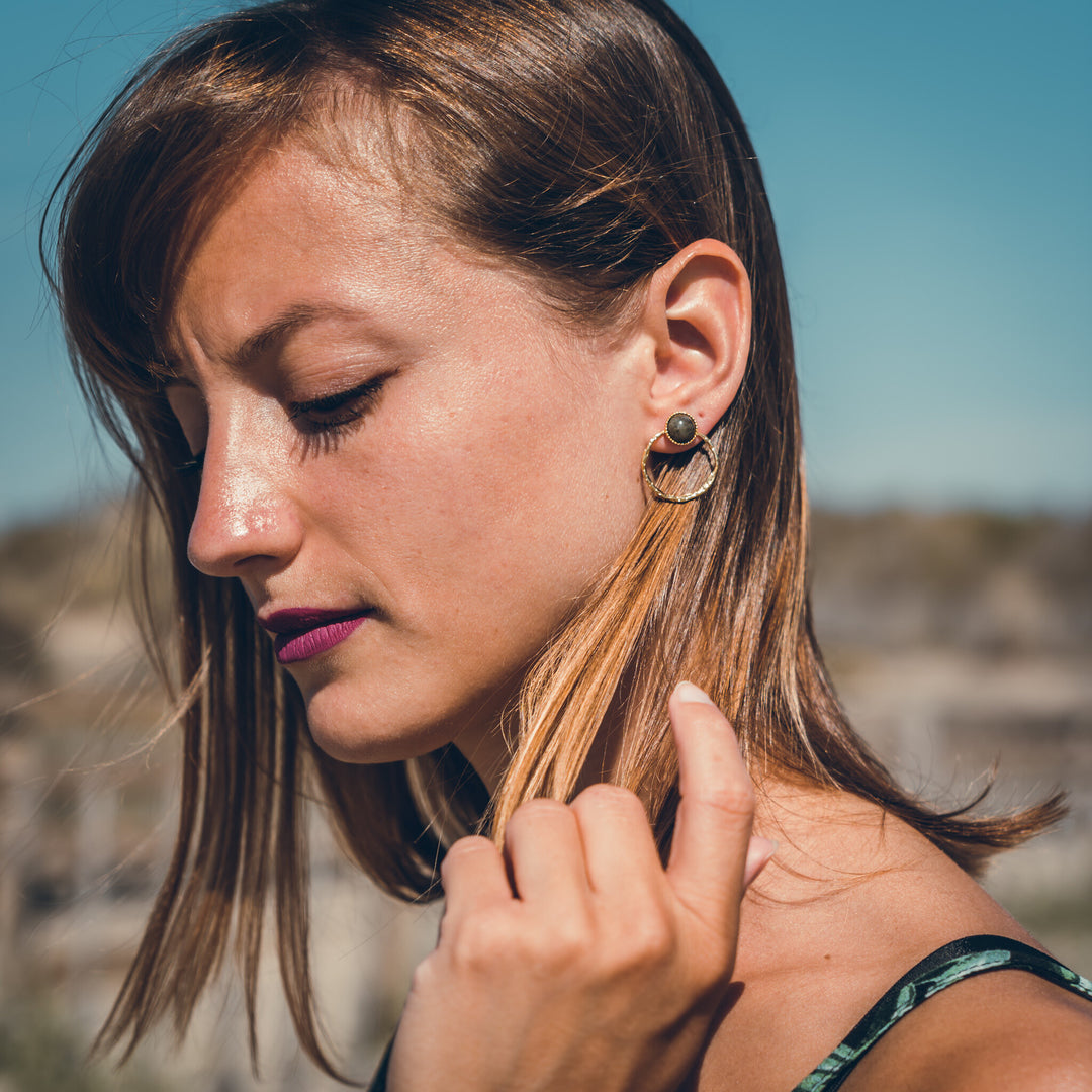 Boucles d'oreilles LOUISA labradorite