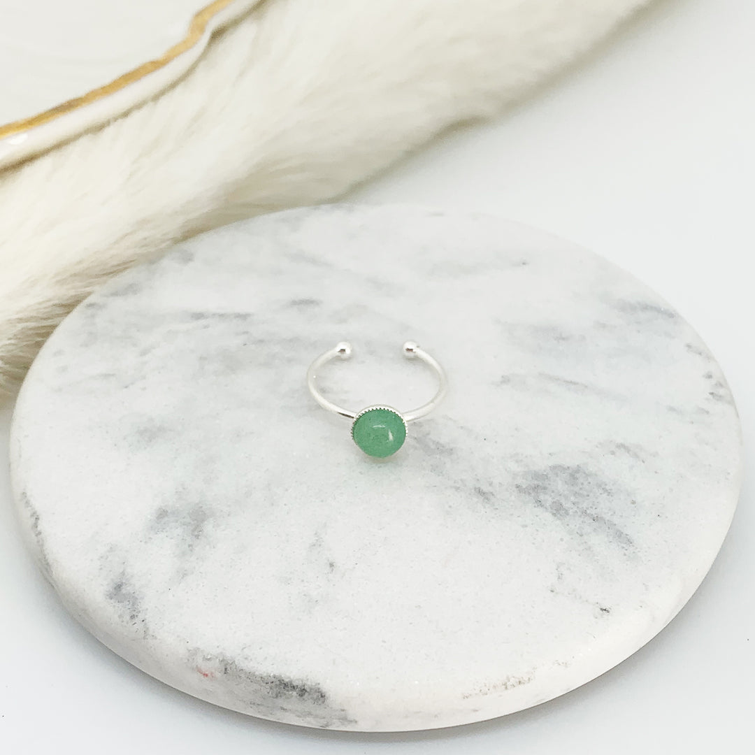 bague aventurine JEANNETTE