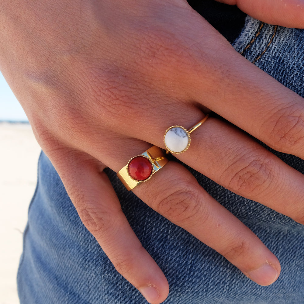 bague howlite JEANNE