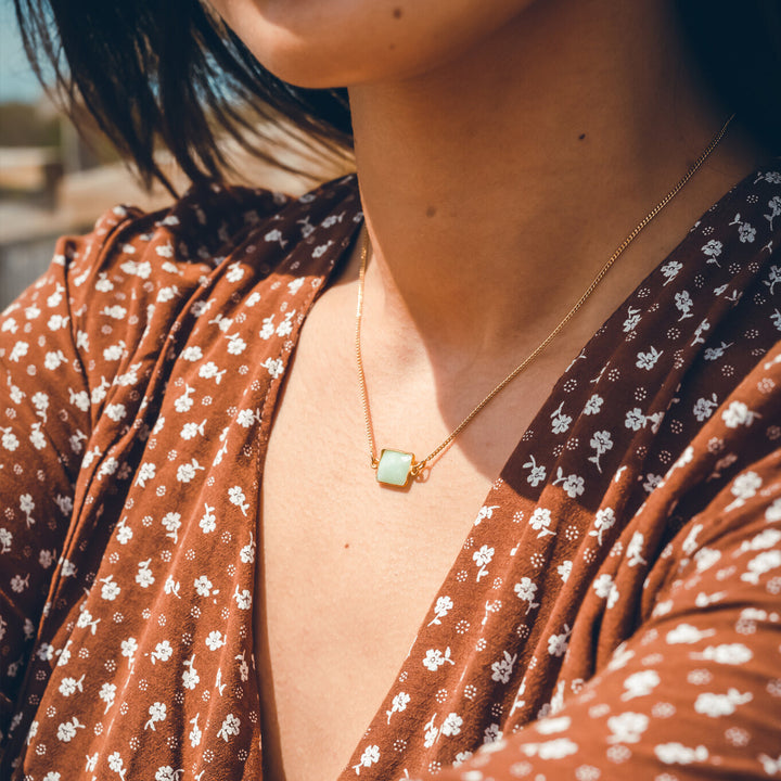 Collier GINETTE chrysoprase