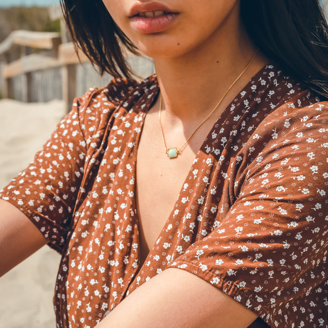 Collier GINETTE chrysoprase