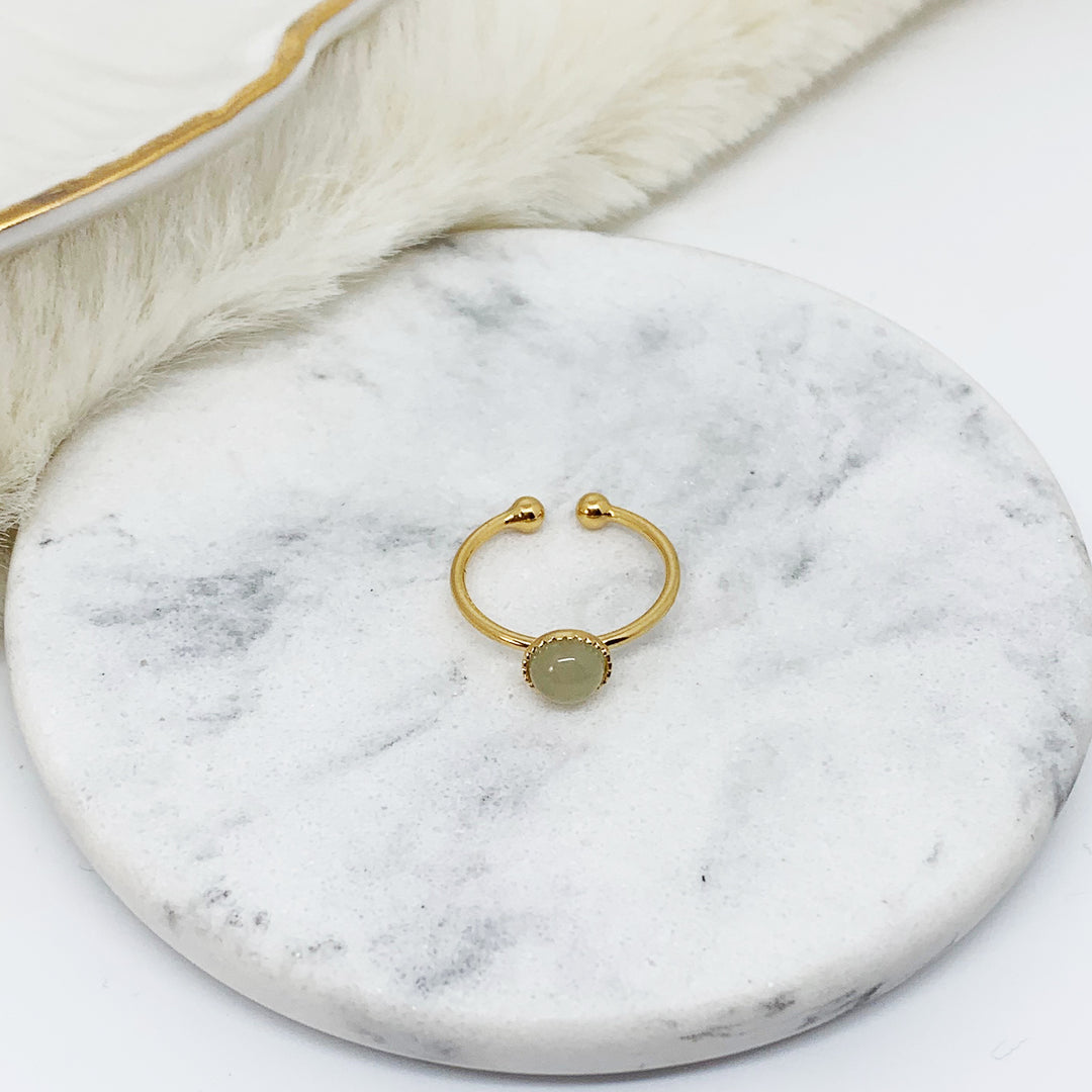 bague aventurine JEANNETTE